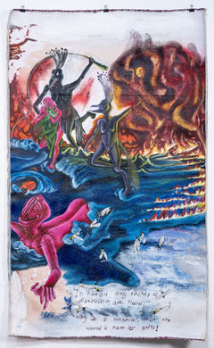 The heavens still burn, while Earth Trembles (Diptych)