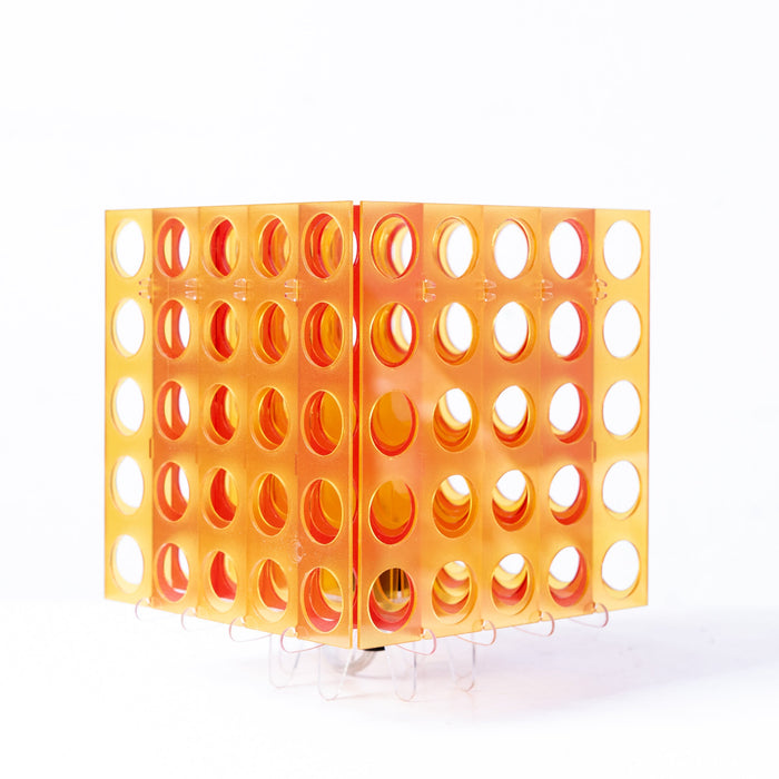 150 T Cube Standard Gold Table Lamp