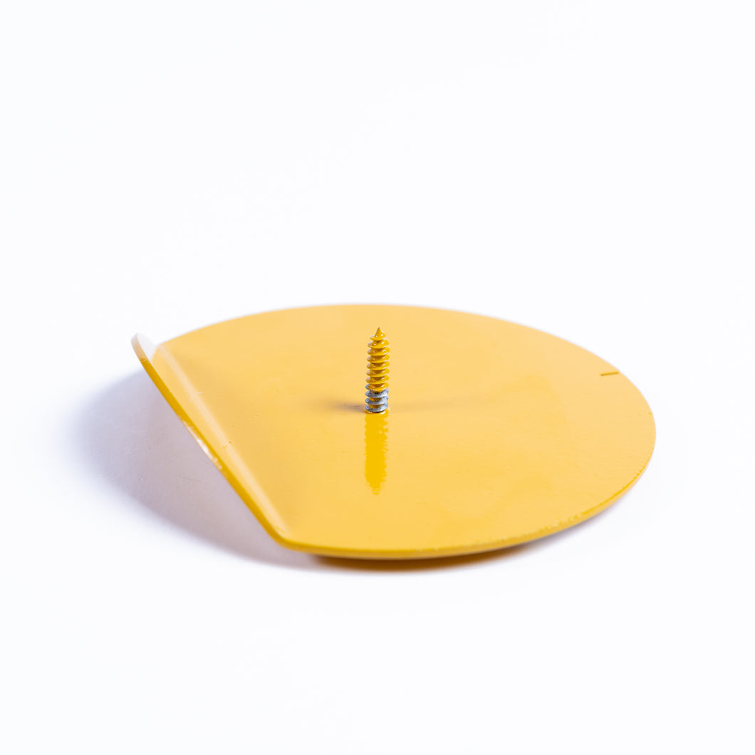 ROUND Candle Holder Yellow