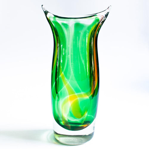 Vase - Green gold tall
