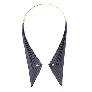 Collar with pin - Linear - Black