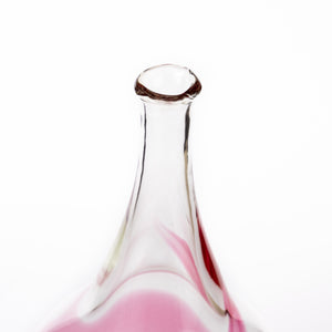 Wine decanter - Pink swirl