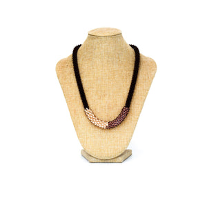 Necklace -  Brown rope small