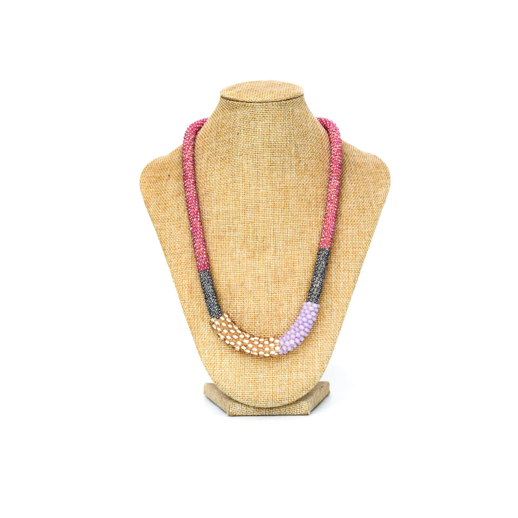 Necklace -  Pink medium