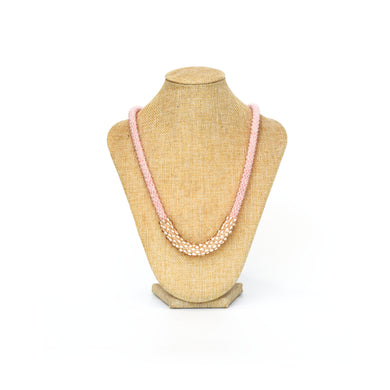 Necklace - Pink rope small